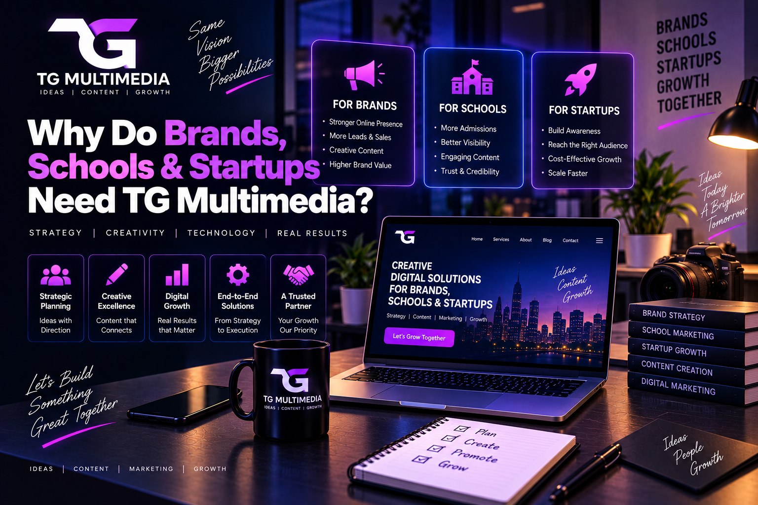 Why Do Brands, Schools & Startups Need TG Multimedia